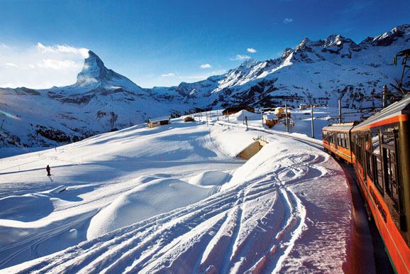 瑞士:火車上的雪山之旅