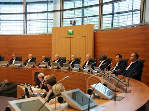 &nbsp;正在开庭的国际海洋法法庭(资料图)