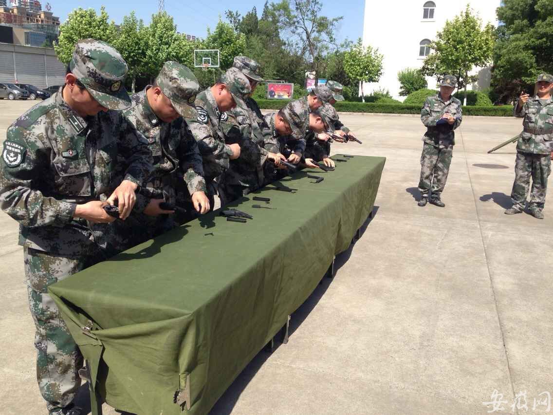 安徽陆军预备役步兵师集训成果举行