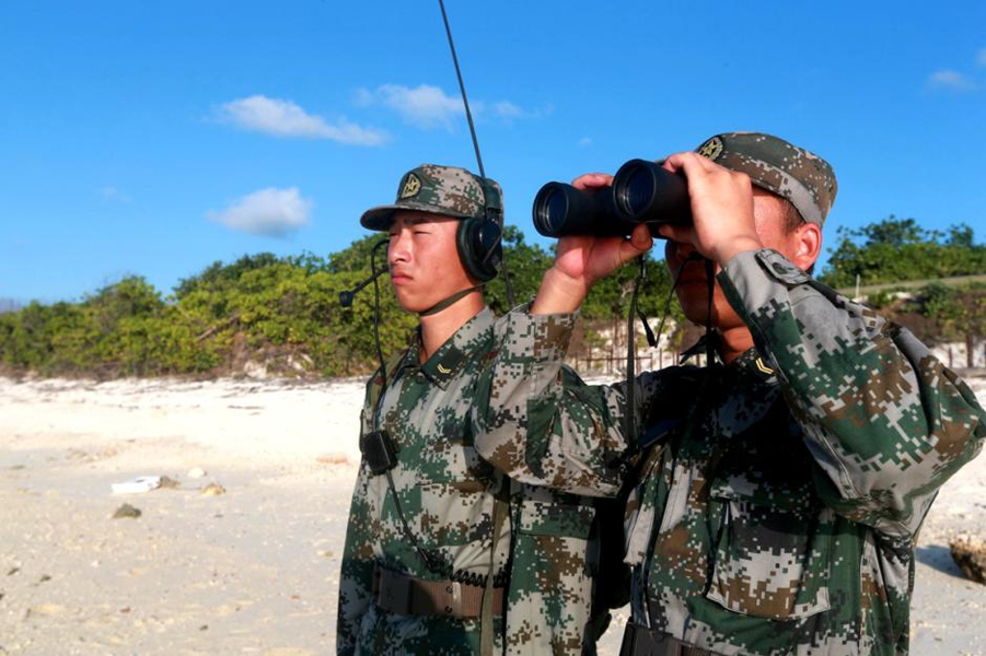 9/9海南省三沙警备区驻守在西沙永兴岛,是我国驻守在最南端的陆军部队