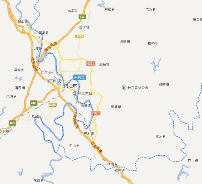 内江321国道沿线规划图片