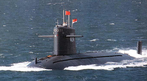 中国091级攻击核潜艇(资料图)