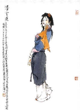 潘金莲画像 资料图