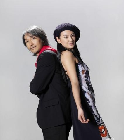 17/27图为张雨绮,周星驰早期写真.