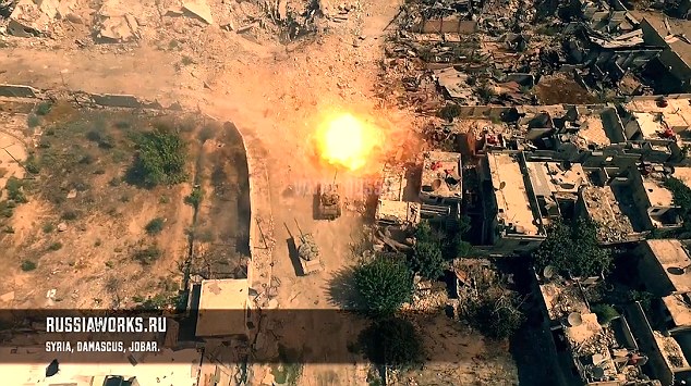 航拍叙利亚政府军反击画面