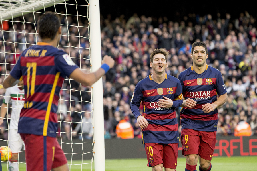 北京时间1月9日23点,2015/16赛季西甲第19轮,巴萨主场迎战格拉纳达.