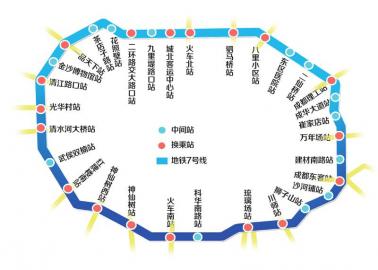 成都首条地铁环线7号线获批 每小时最多运送5万人
