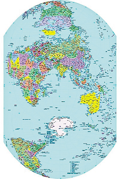 世界地图超清简笔画图片
