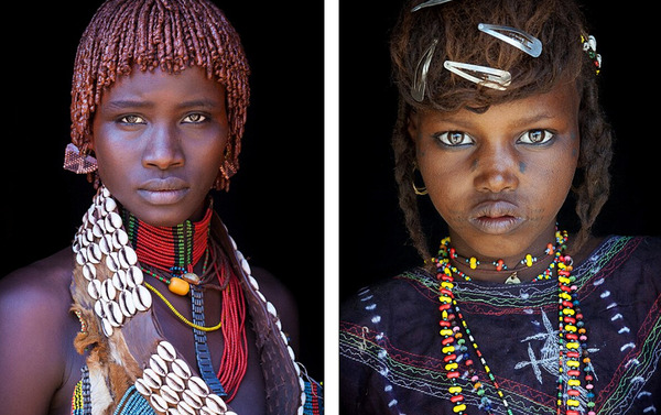 最原始的美 英国男子走遍非洲拍摄土著面孔(高清组图)