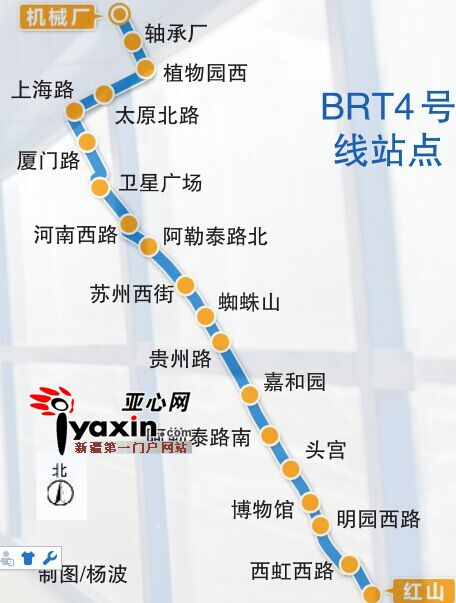 济南brt4号线线路图图片