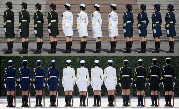 解放军仪仗队女兵选拔标准身高至少1米73