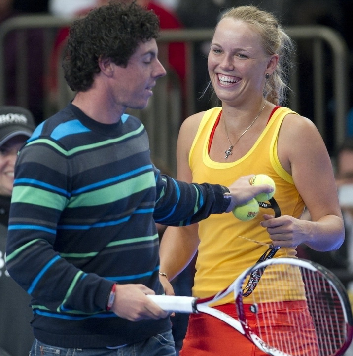 麦克罗伊助阵女友沃兹表演赛[高清](3/8)