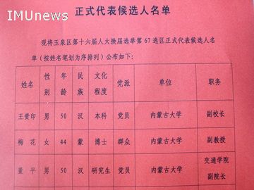选举党员代表候选人批复