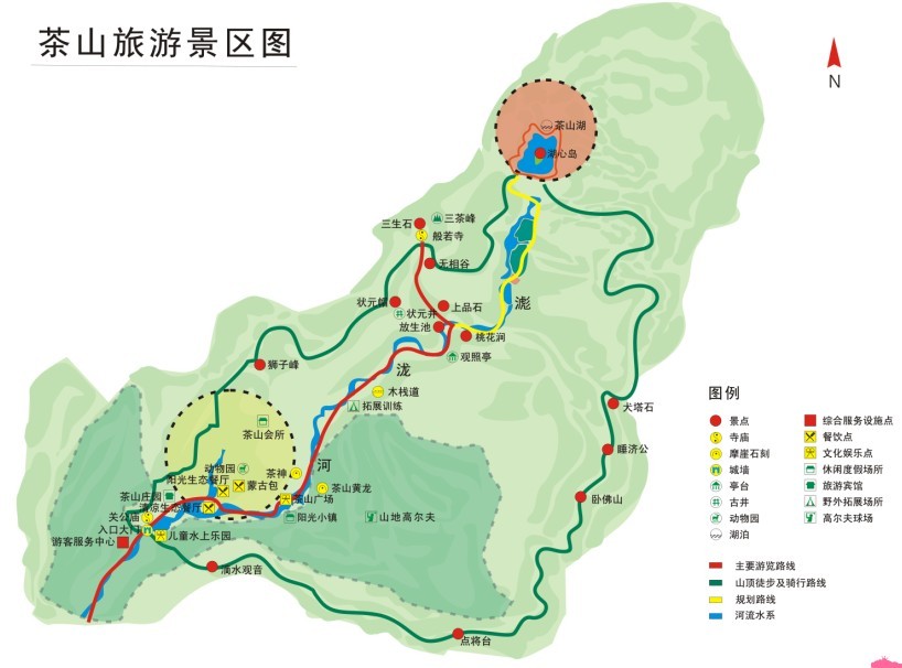 平度茶山风景区地图图片