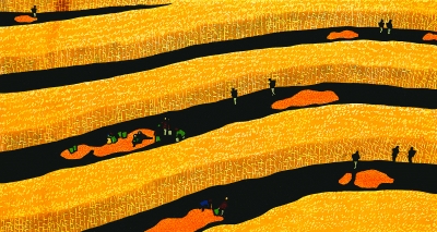 秋实(版画)          陈士才