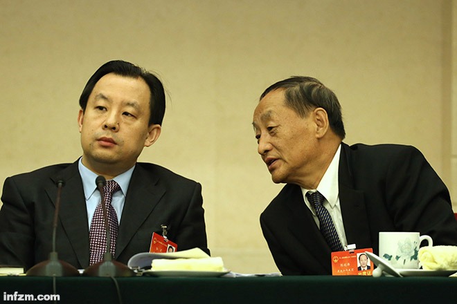 "2003年北京市政府换届,当时排名最后的副市长陆昊(年轻者)2008年升任