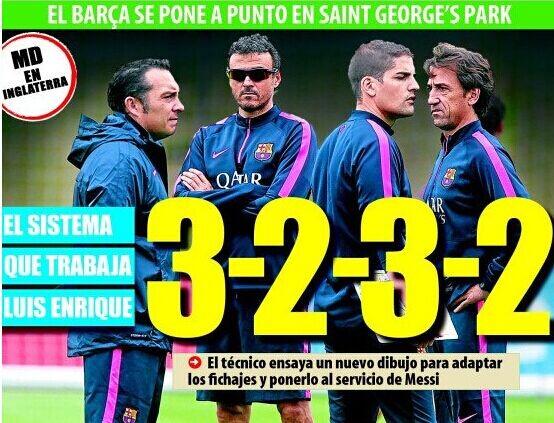 曝巴萨打造3232新阵型msn小白佩刀组疯狂5叉戟