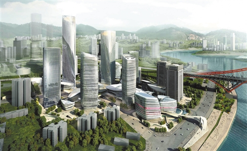 弹子石将现"天上街市"美景 cbd经济区启动一期建设