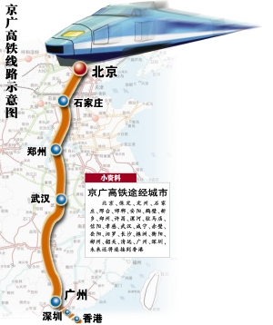 京广超级高铁线路图图片