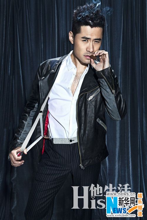 黄征拍摄温润性感大片打造男人时尚乐园组图